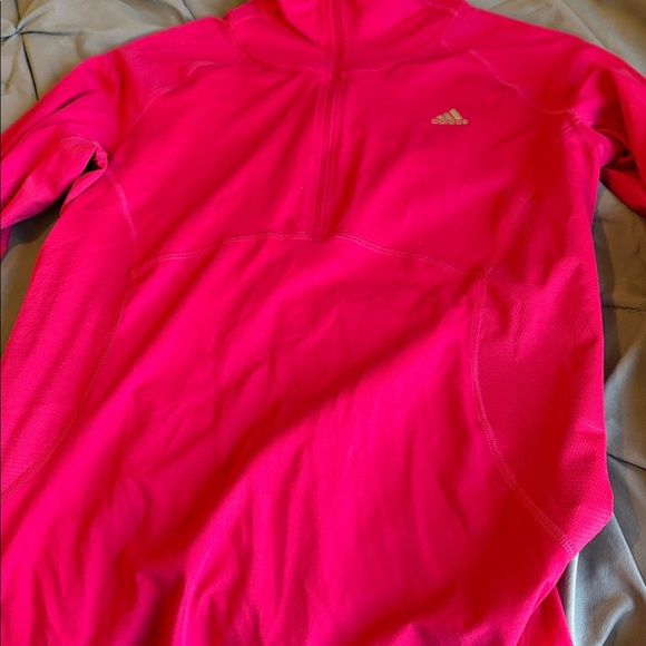 Adidas Fuchsia Half-Zip Pullover - Picture 7 of 9